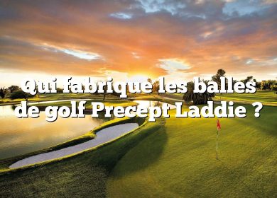 Qui fabrique les balles de golf Precept Laddie ?